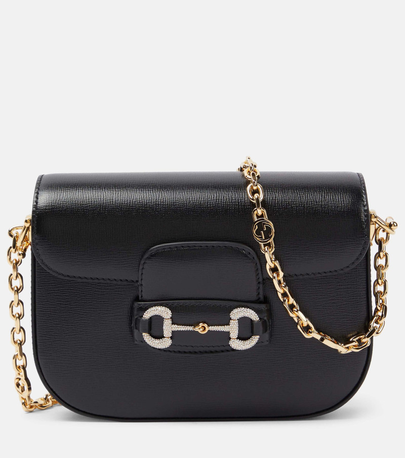 Gucci Horsebit 1955 GG Crystal shoulder bag 1