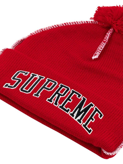 Supreme contrast stitch beanie outlook