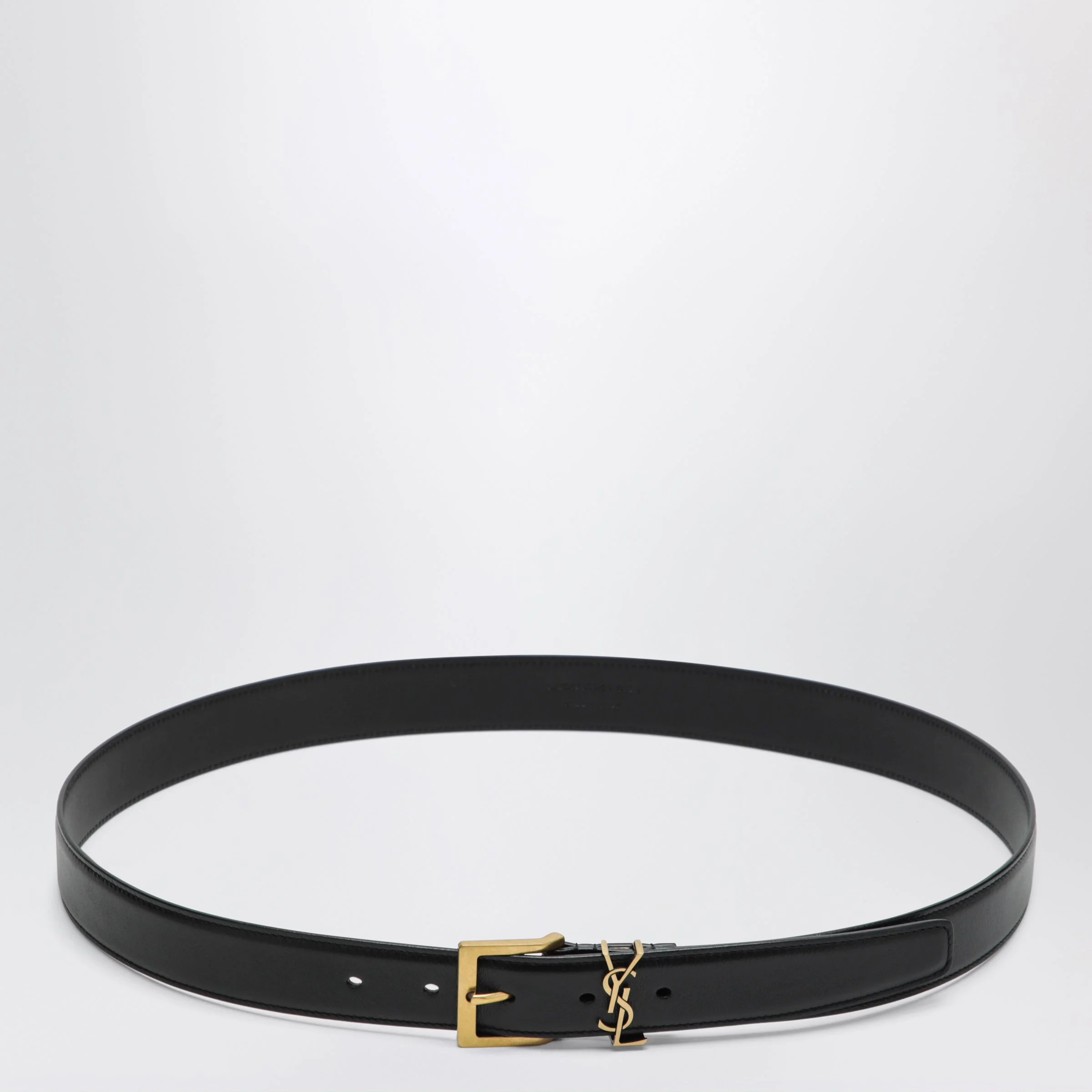 Cassandre Vadim Black Smooth Leather Belt - 1