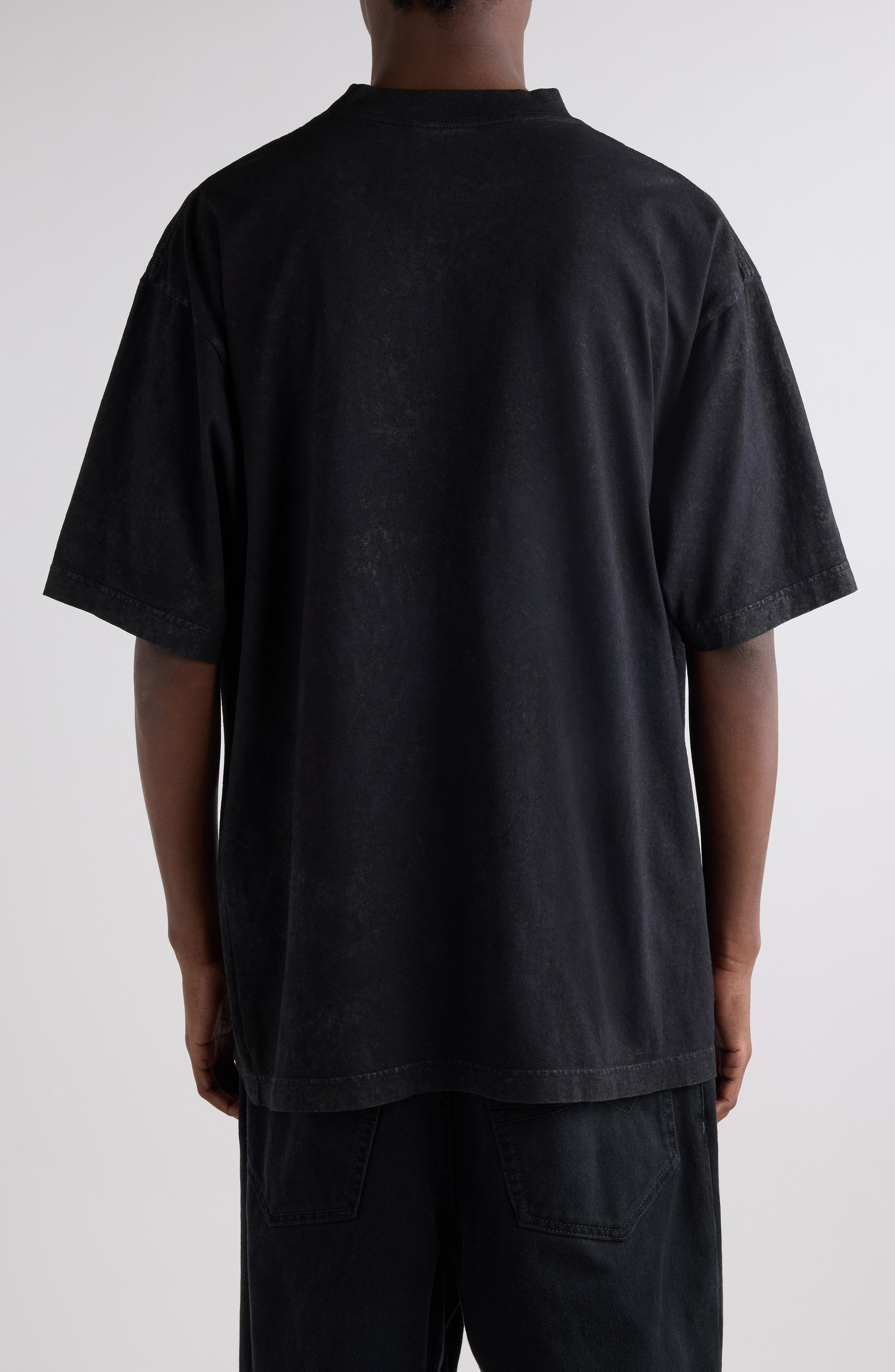 Balenciaga Medium Fit City of Angels Graphic T-Shirt in 1041 Faded Washed Black at Nordstrom - 2