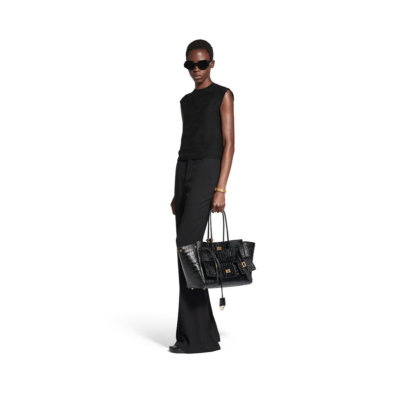 BALENCIAGA Women's License Sleeveless T-shirt in Black outlook