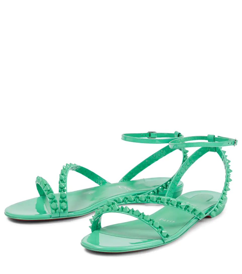 Mafaldina Spikes leather sandals - 5