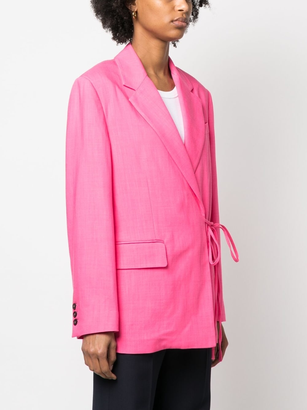 Coarse wrap blazer - 3