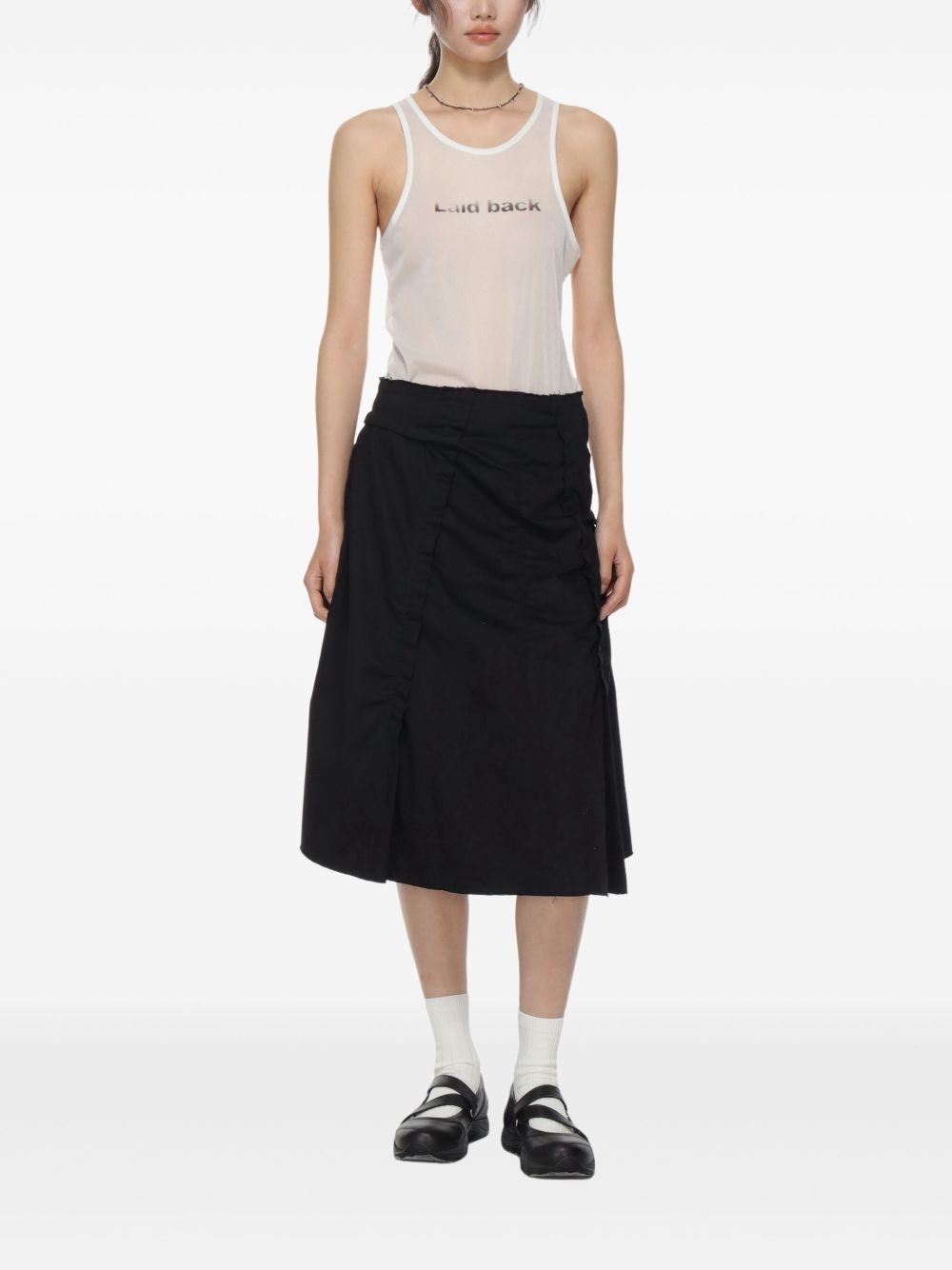 text-graphic tank top - 2
