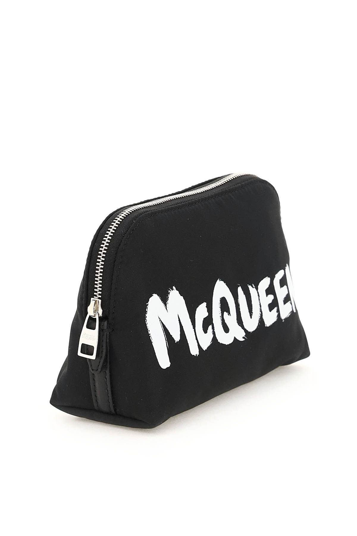 McQUEEN GRAFFITI POLYFAILLE MEDIUM POUCH - 3