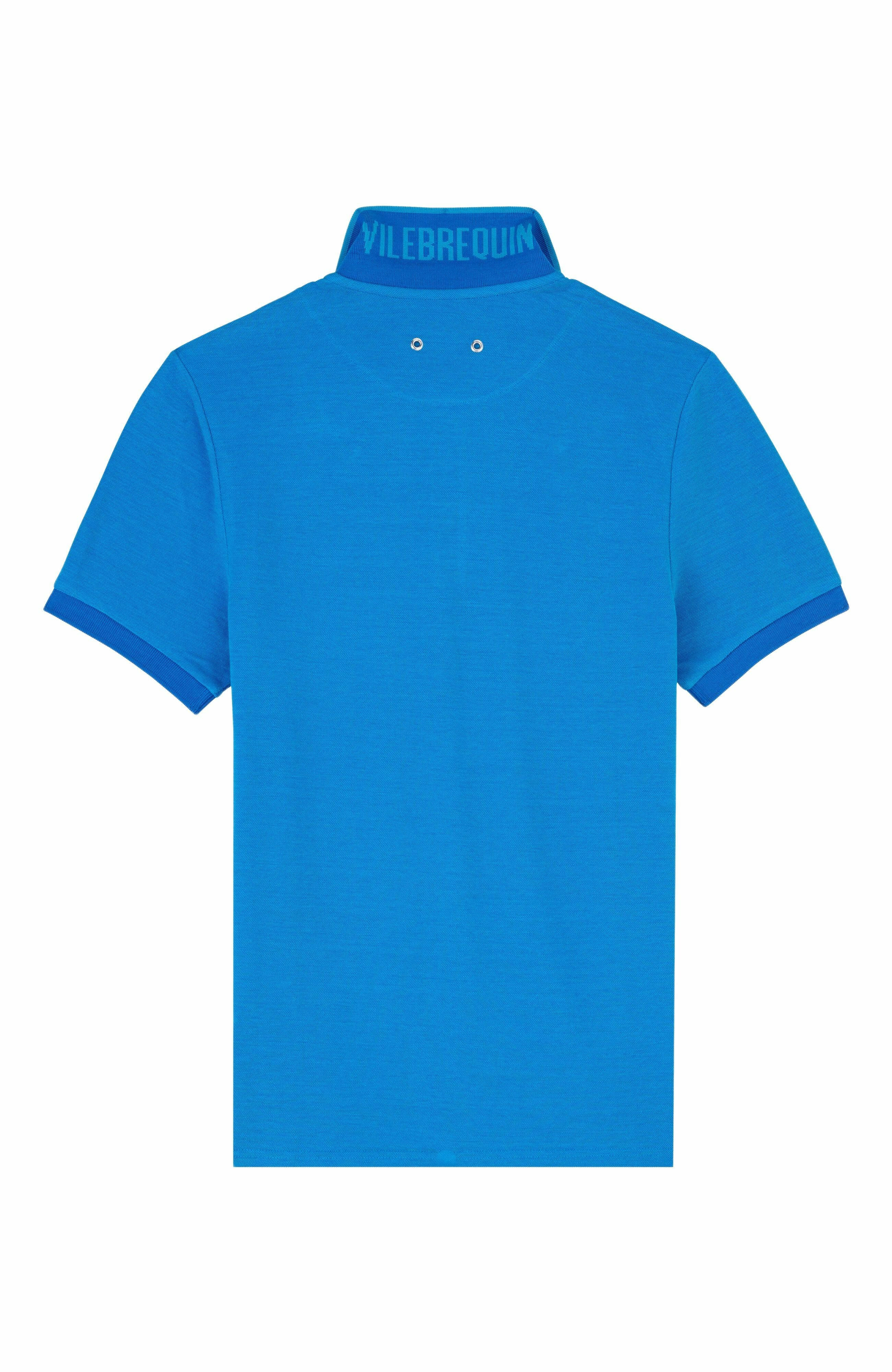 Vilebrequin Men's Changing Color Cotton Pique Polo in Palace at Nordstrom - 4