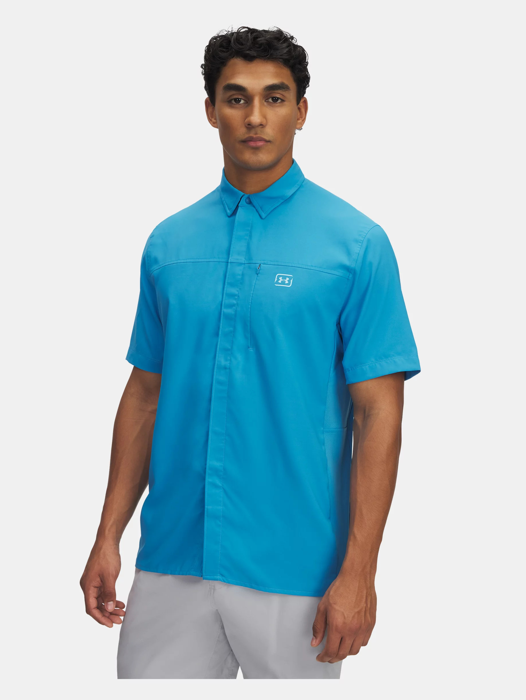 Men's UA Fish Pro Hybrid Woven Short Sleeve - 1