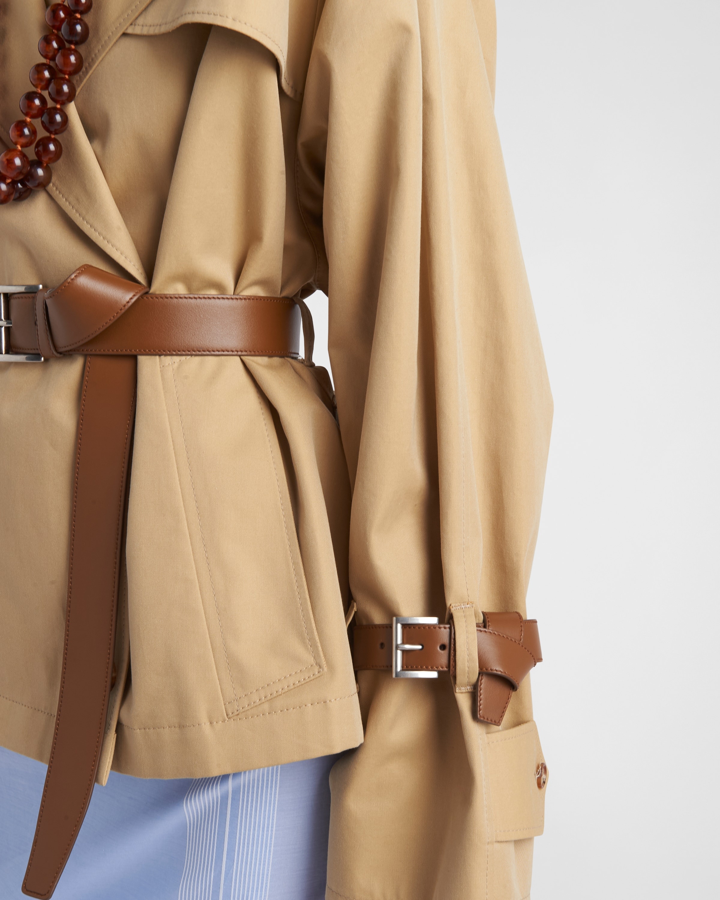 Cotton twill trench jacket - 3