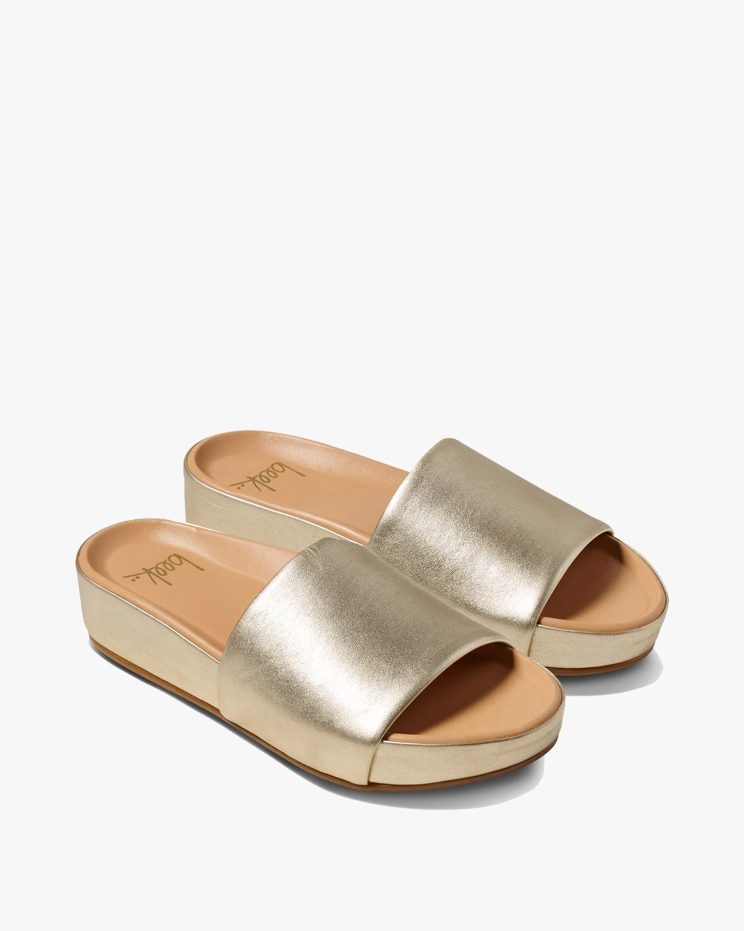 Pelican Leather Platform Sandal - 1