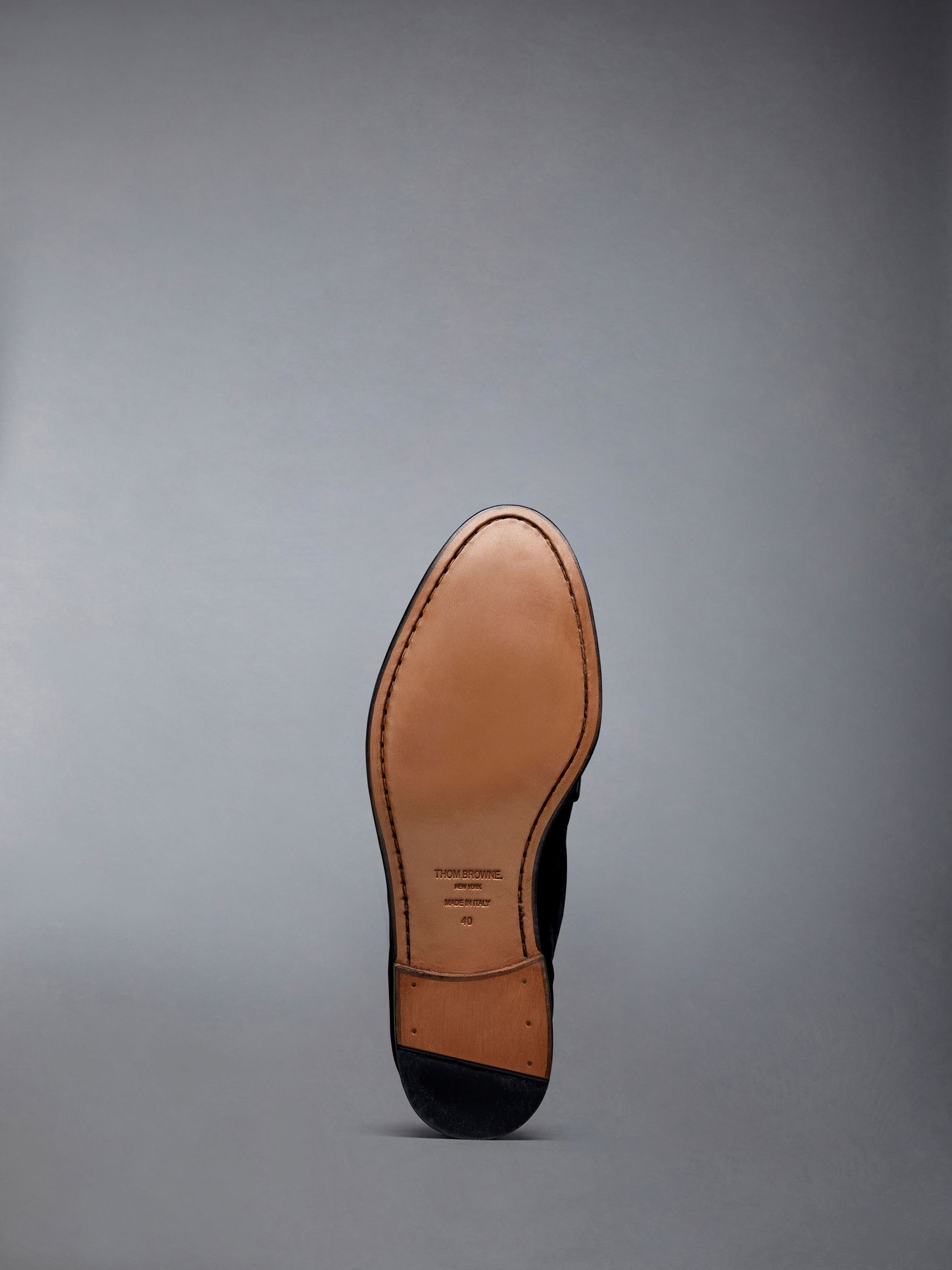 Velvet Flexible Leather Sole Varsity Penny Loafer - 5