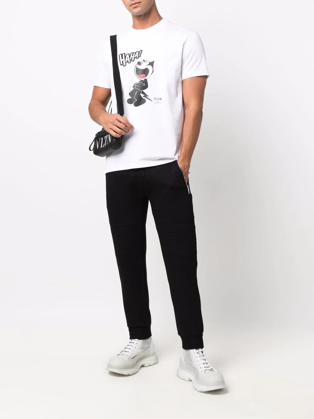 zip-details track pants - 2