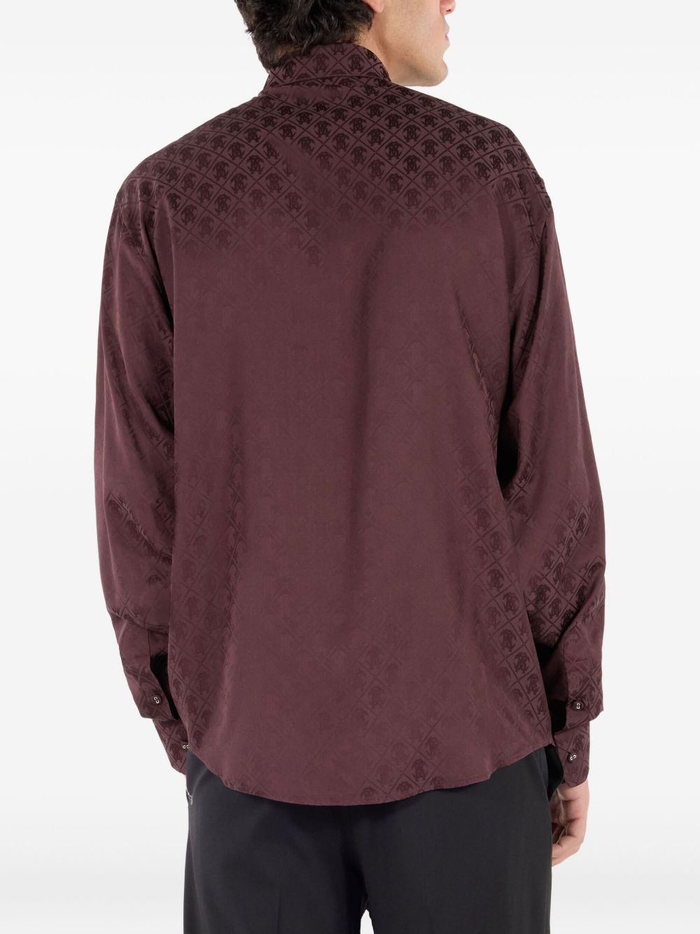 monogram-pattern shirt - 3