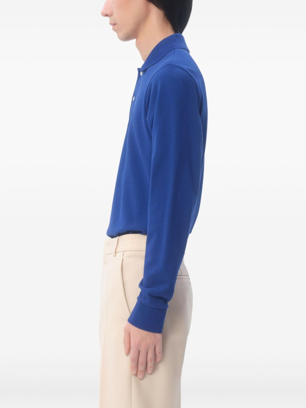 VLogo-embroidered polo shirt - 3