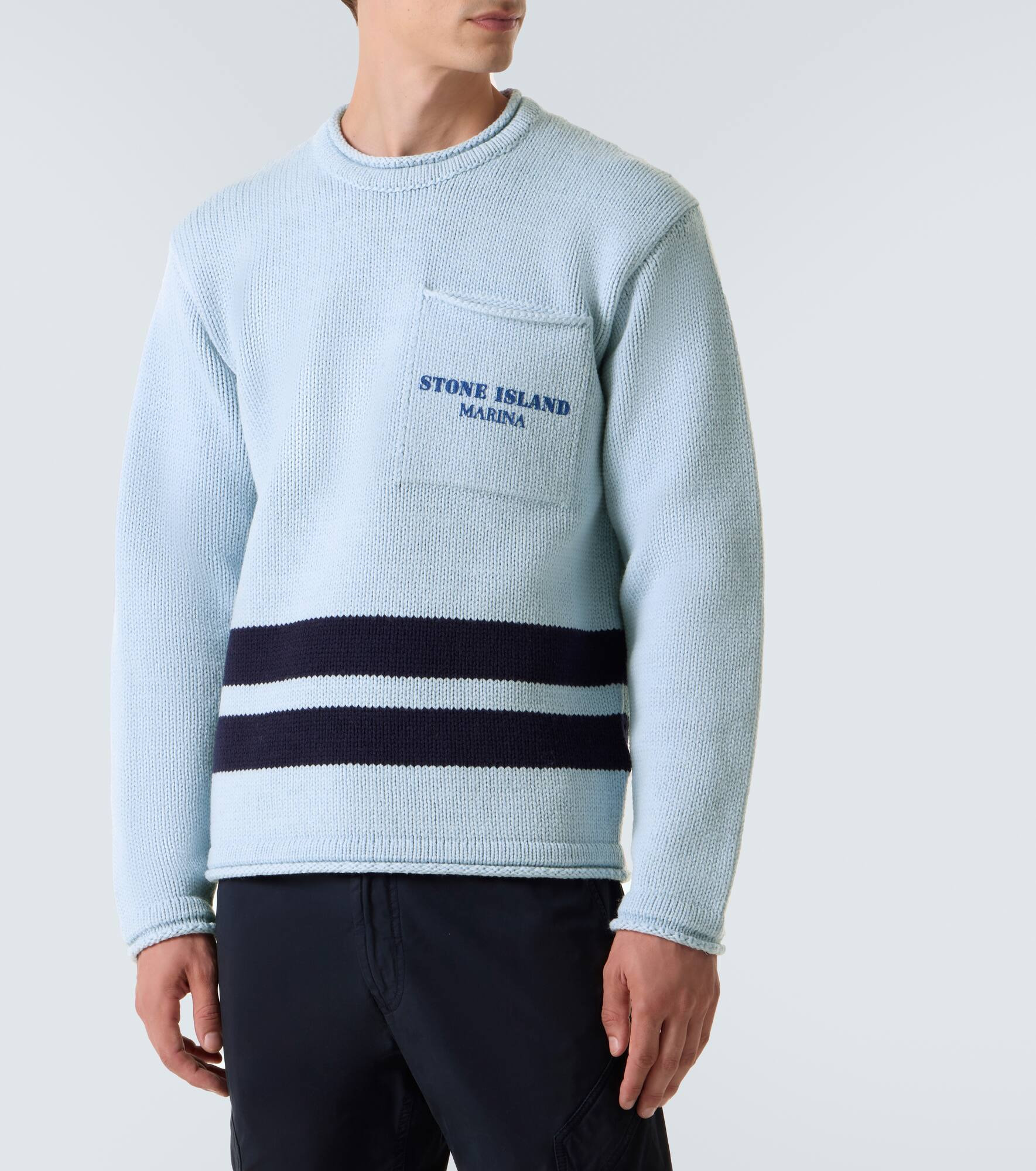 Marina jacquard virgin wool sweater - 3