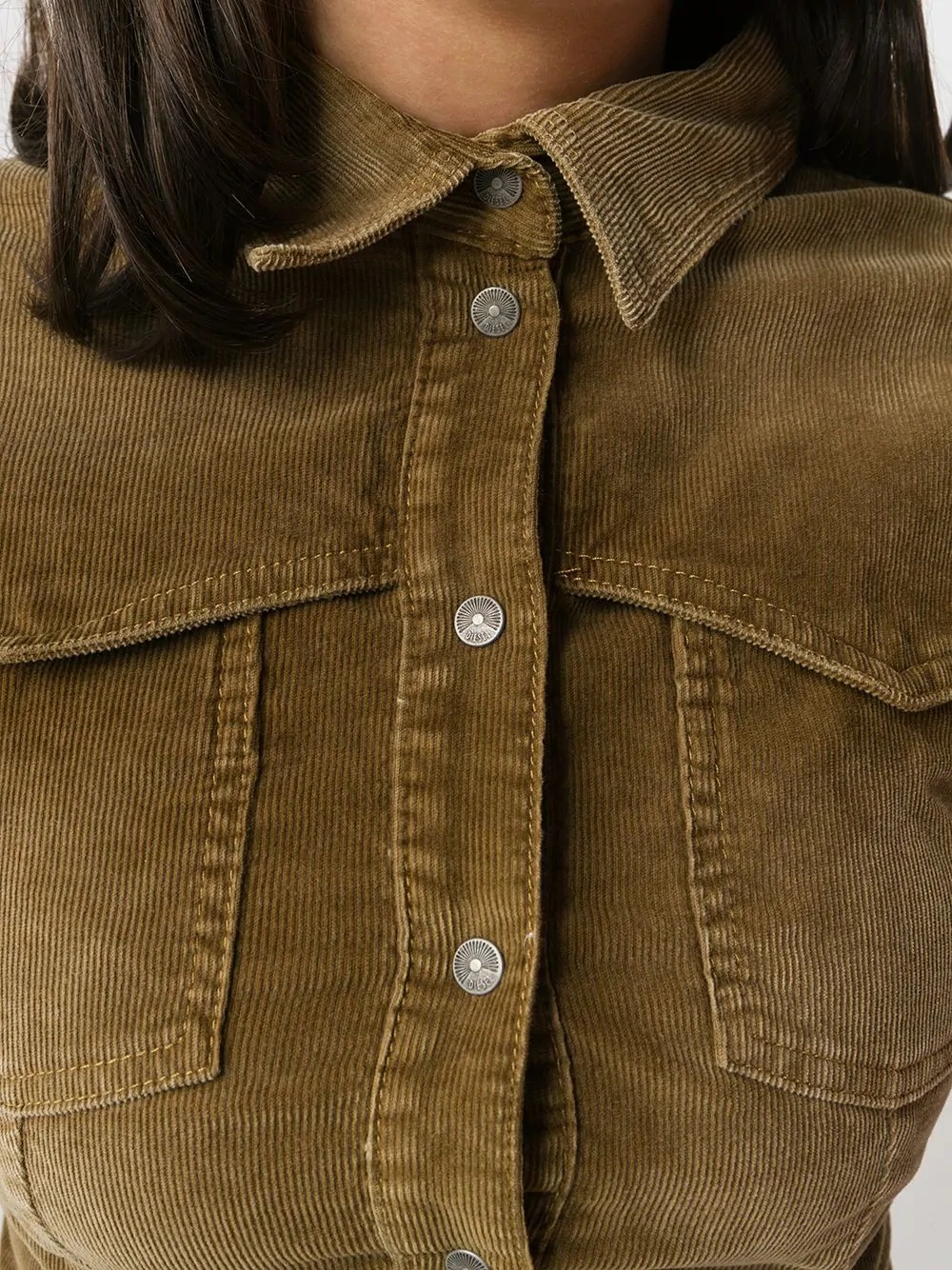 button-up corduroy shirt - 5