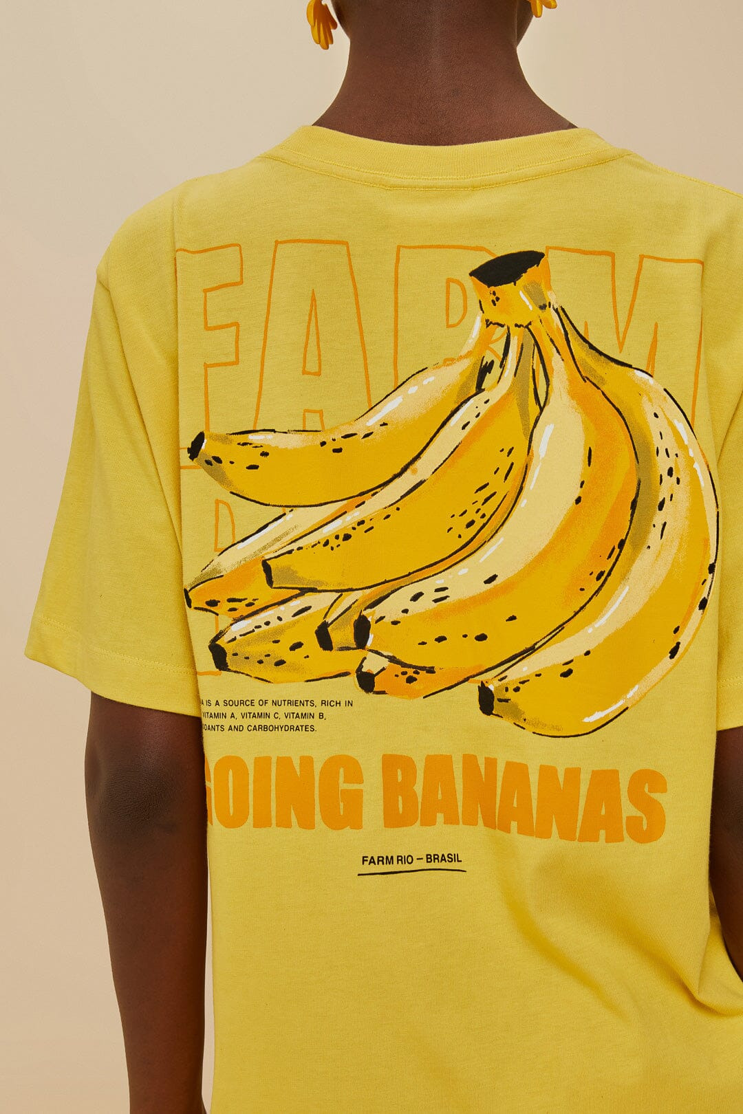 Pink Tropical Bananas Organic Cotton Relaxed T-Shirt - 4