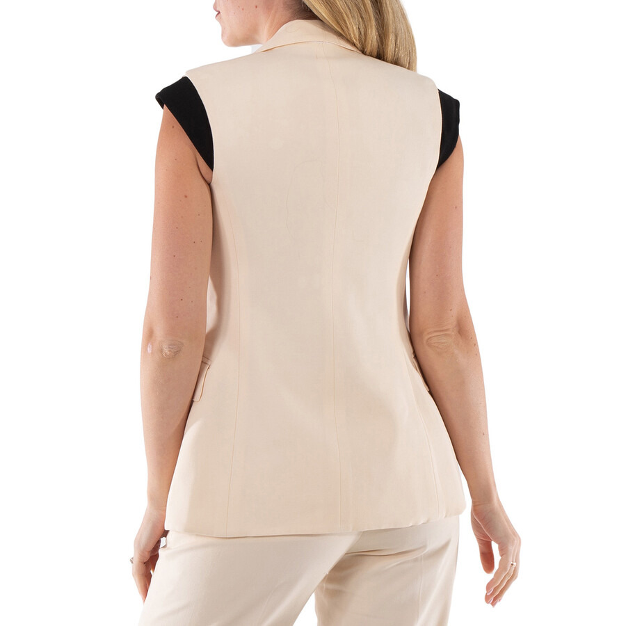 Burberry Ladies Buttermilk Beige Aurelie Tailored Vest - 5
