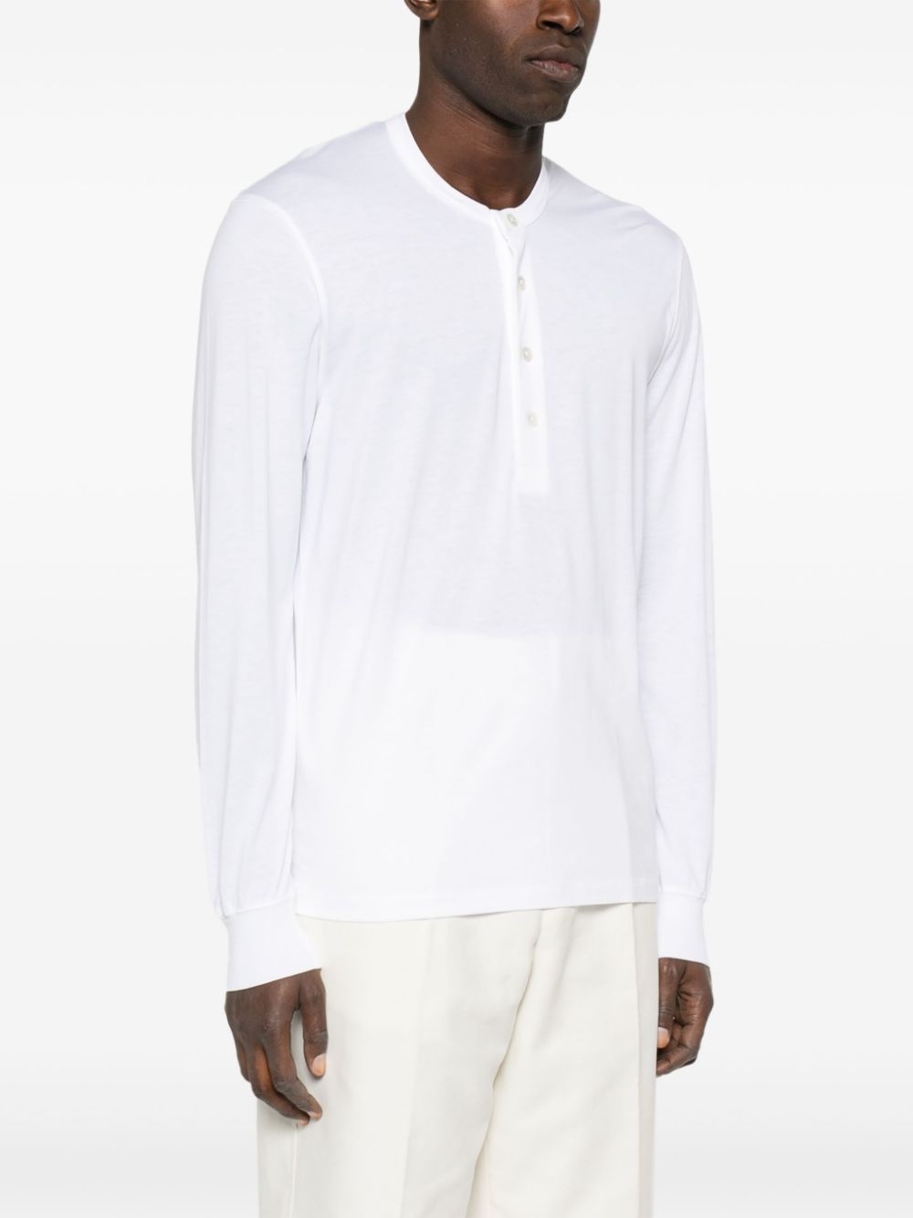 Henley-neck sweater - 3
