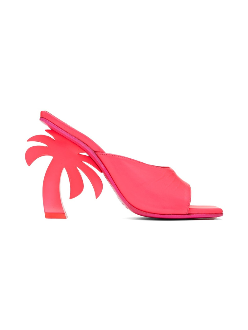 Pink Mule Palm Heels 1