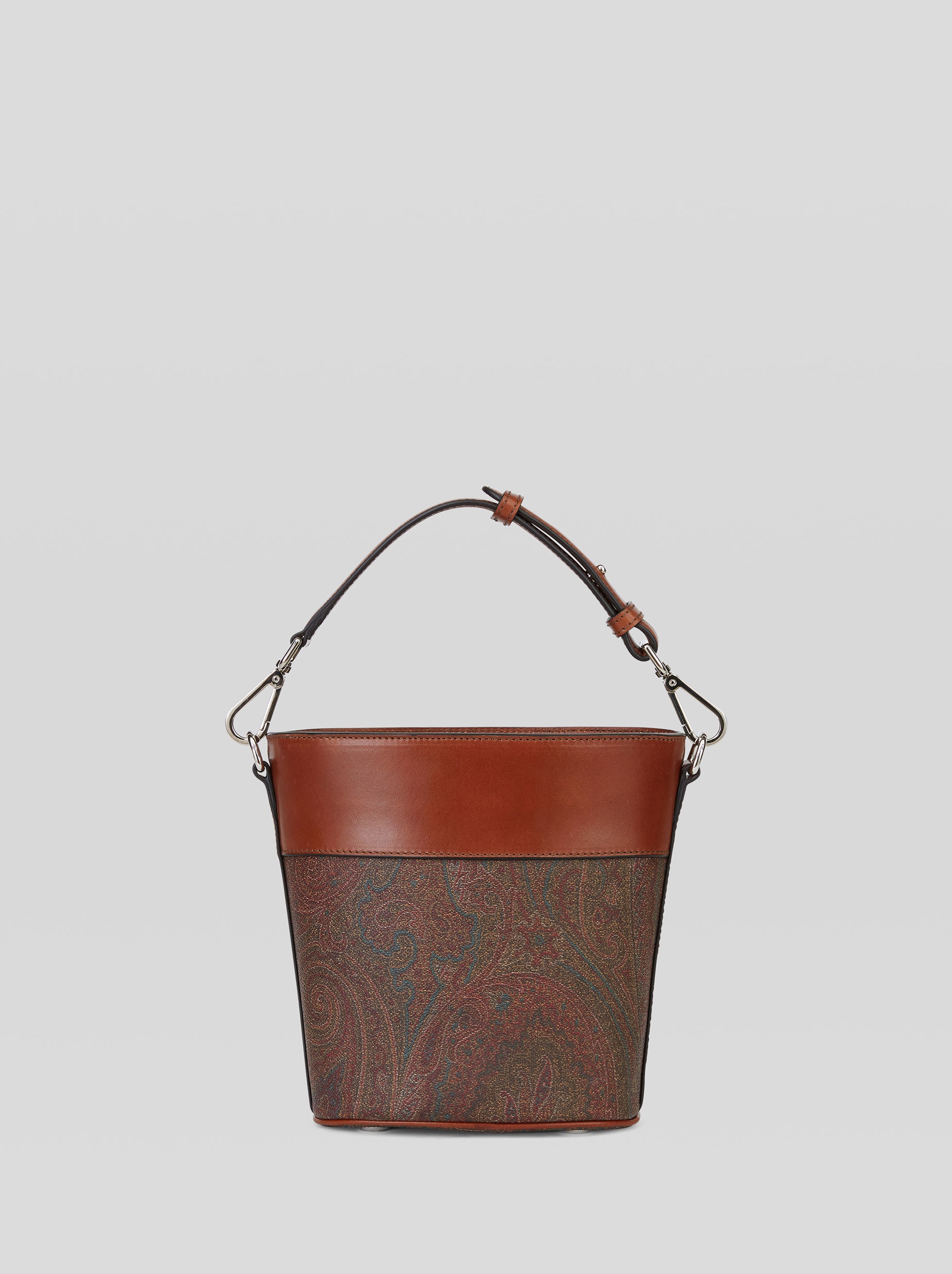 CROWN ME PAISLEY BUCKET BAG WITH TURQUOISE STUDS - 3