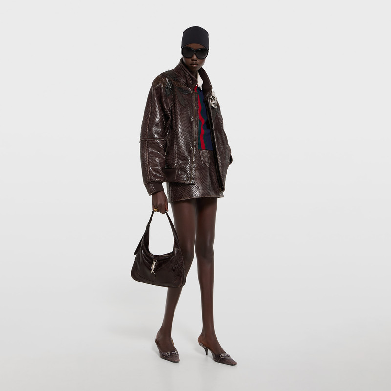 Gucci Jackie 1961 python medium shoulder bag 5