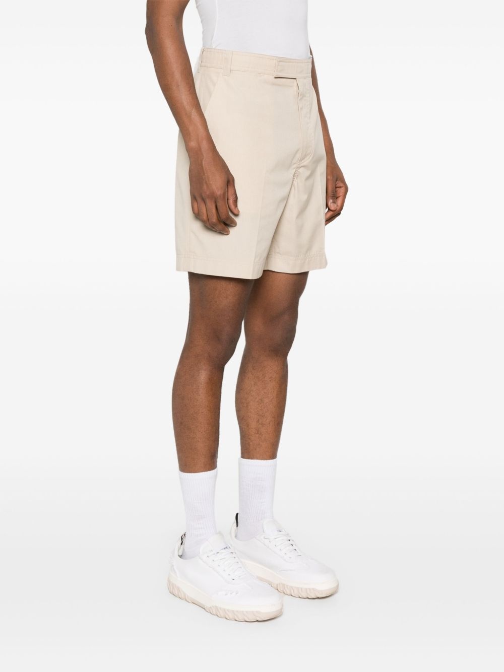 pressed-crease straight-leg shorts - 3
