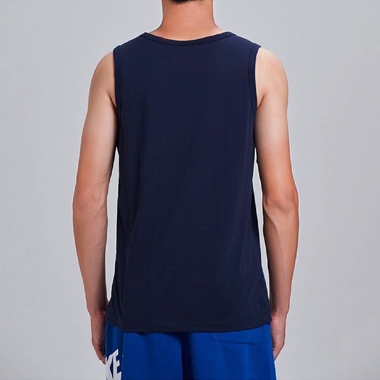 Nike MENS Nike Sportswear Tank Icon Futura Basketball Waistcoat Blue Dark blue AR4992-451 - 4