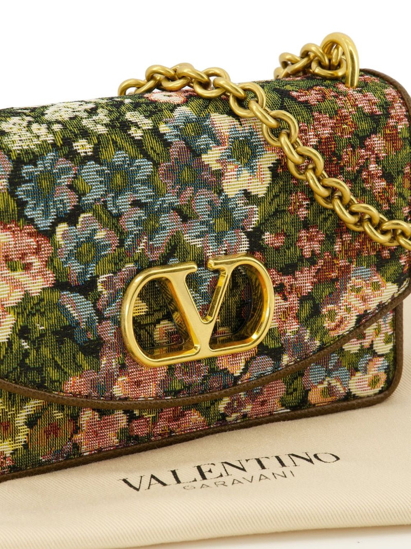 Vain floral appliqué shoulder bag 4