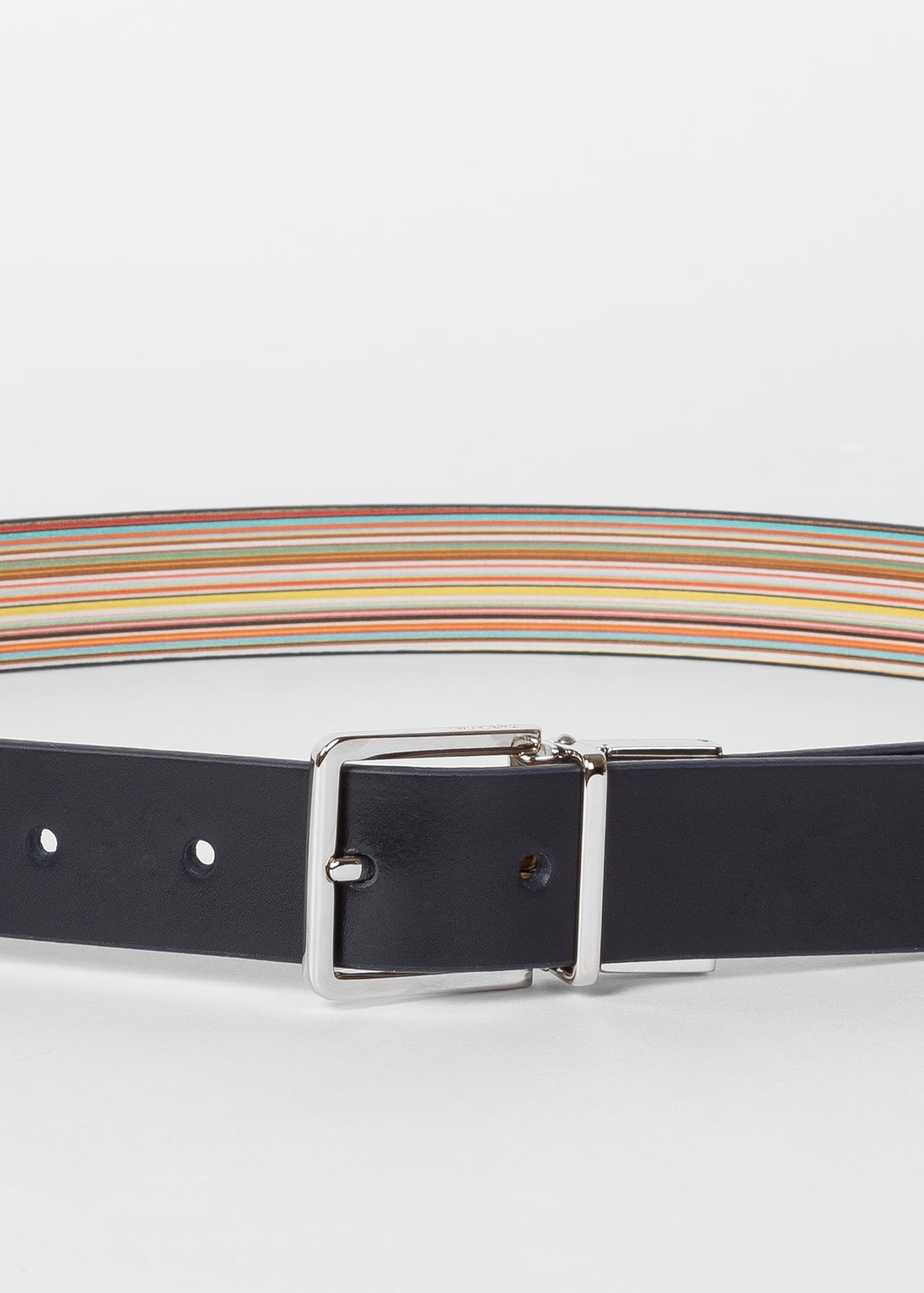 Cut-To-Fit Reversible Leather Belt - 5