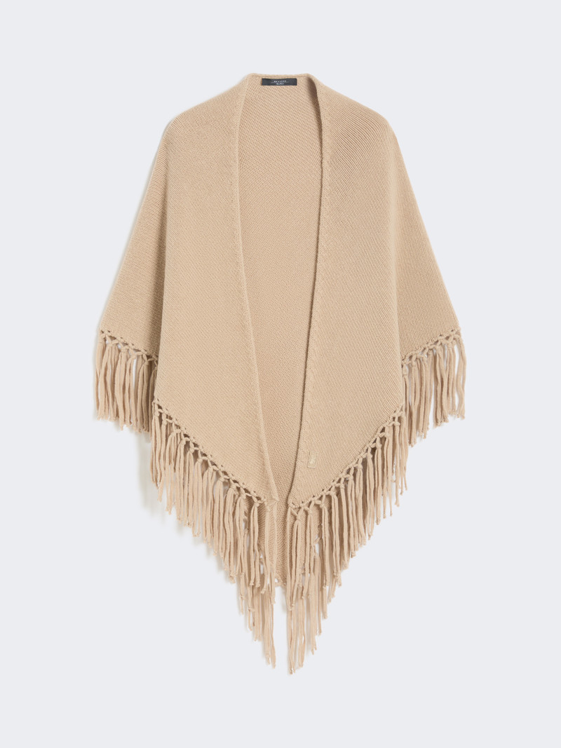 TORNADO Wool shawl with fringes 5