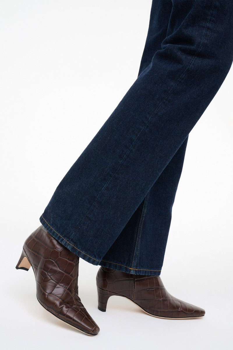 STAUD STAUD WALLY ANKLE BOOT ESPRESSO CROCO outlook