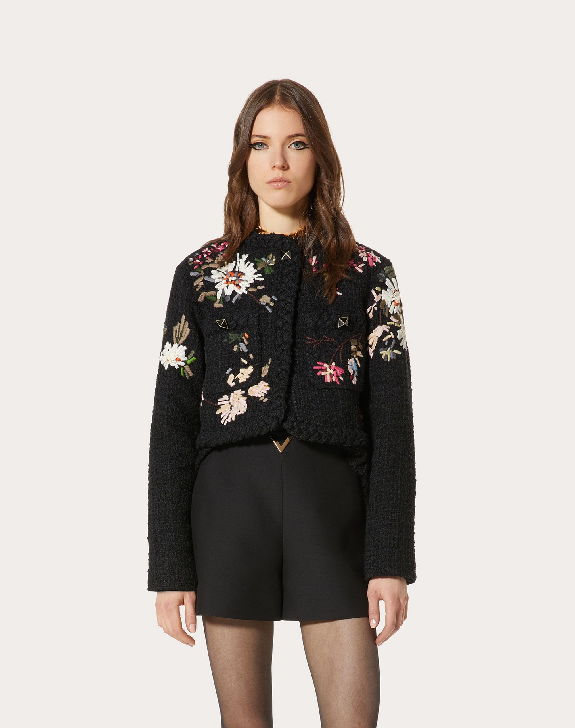 EMBROIDERED WOOL TWEED JACKET - 3