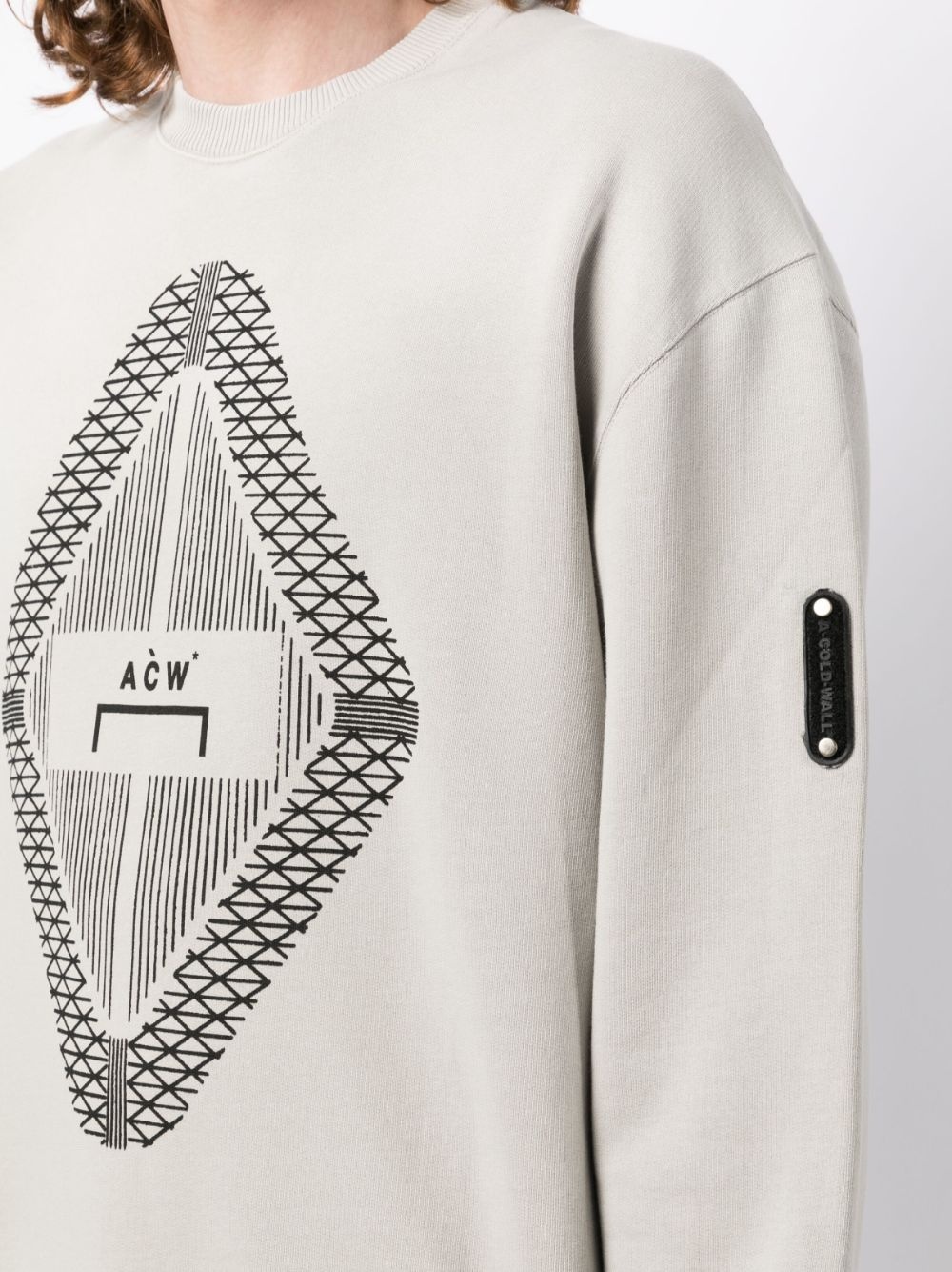 Gradient logo-print sweatshirt - 5