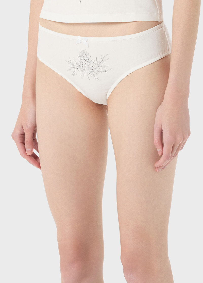 SLIP ON JERSEY STRETCH WITH BEADED EMBROIDERY AND STONES 4