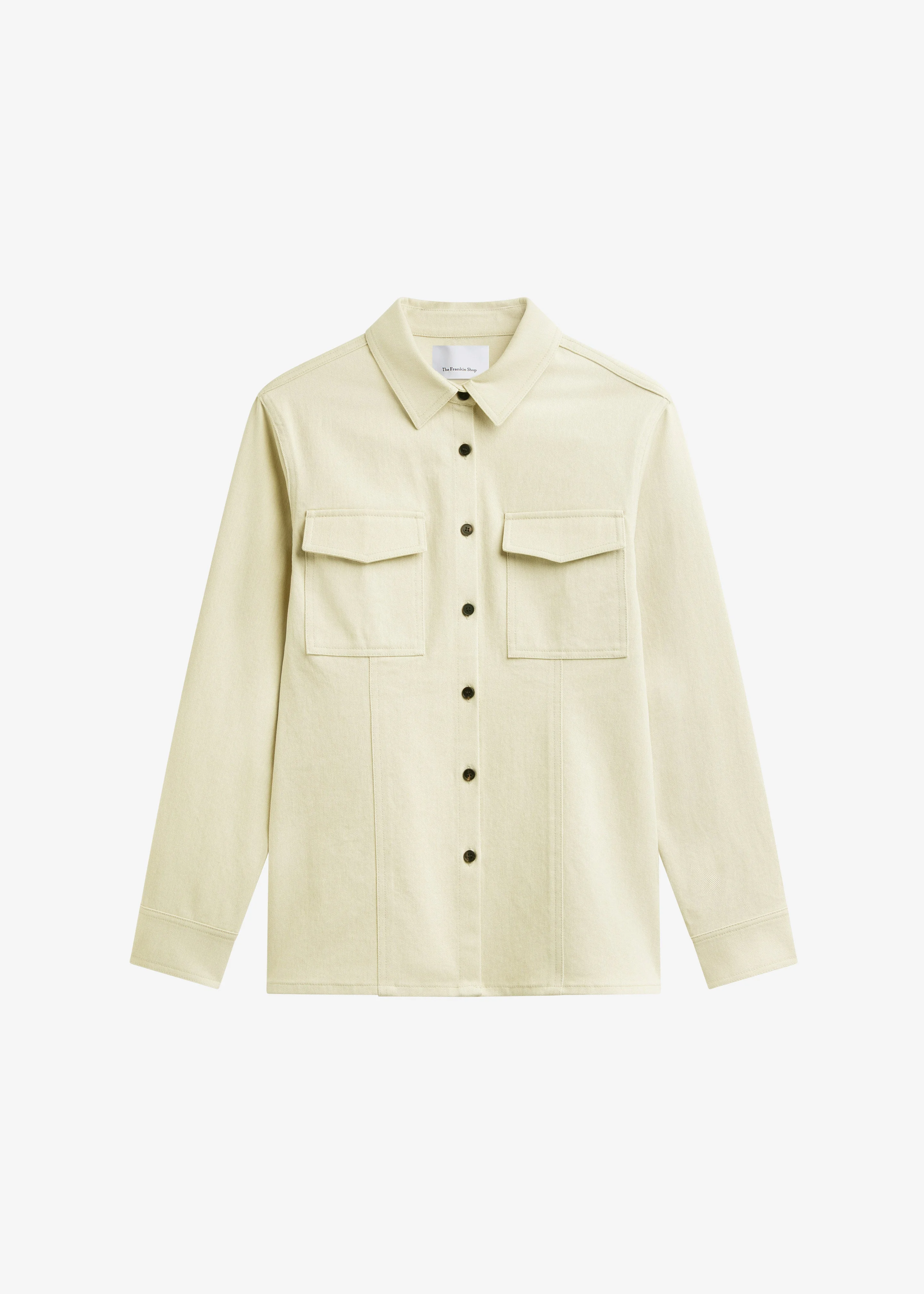Aversa Tailored Overshirt - Light Beige - 1