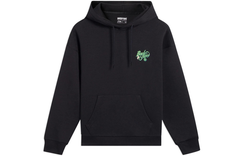 Li-Ning Li-Ning BadFive Graphic Hoodie 'Black' AWDS657-1 outlook