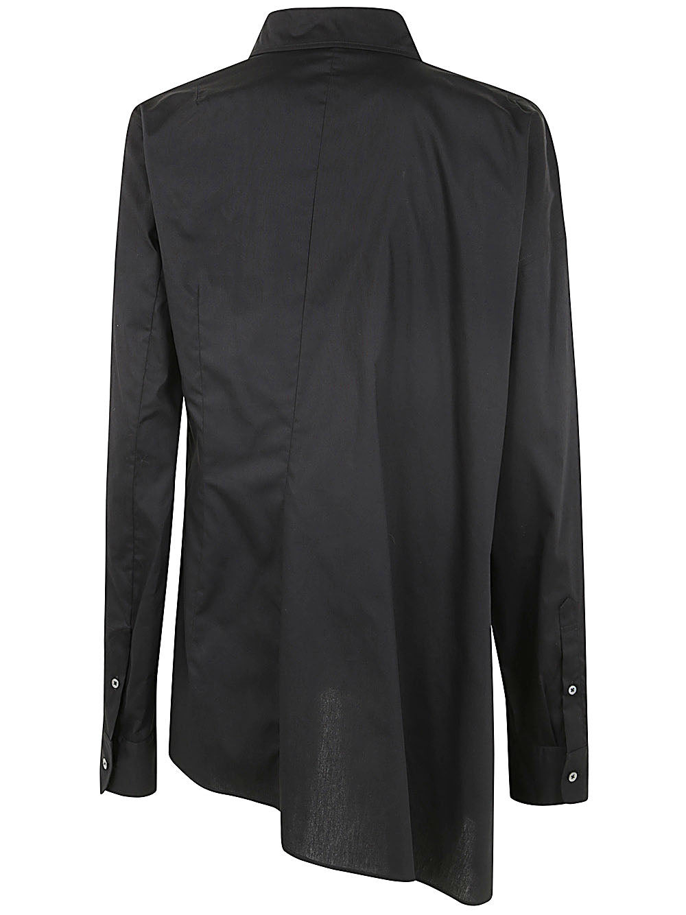 Ann Demeulemeester Women Jula Dropped Shoulder Shirt Popeline Black - 2