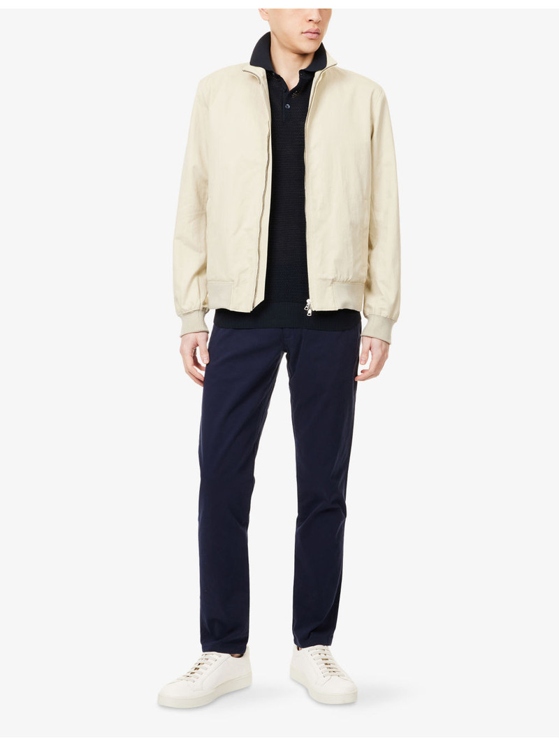 ORLEBAR BROWN Alvaro High-Neck Cotton-And-Linen Jacket outlook