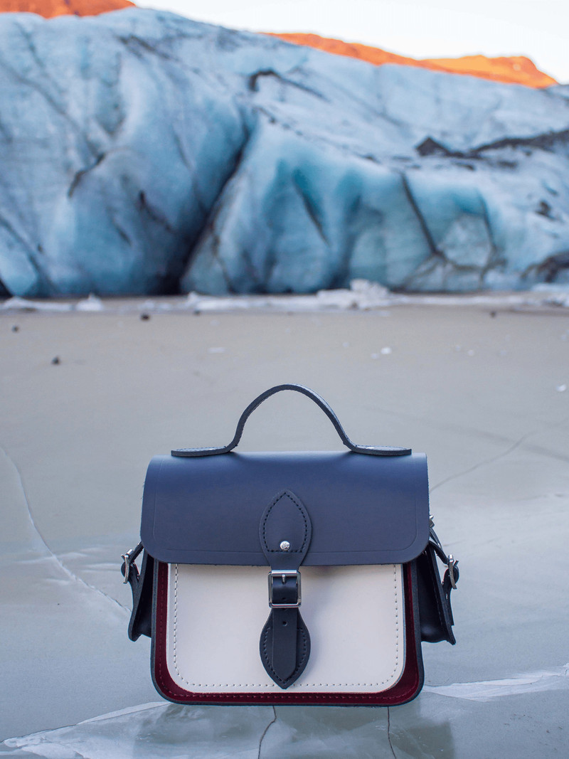 Cambridge Satchel The Traveller - Clay, Oxblood & Navy outlook