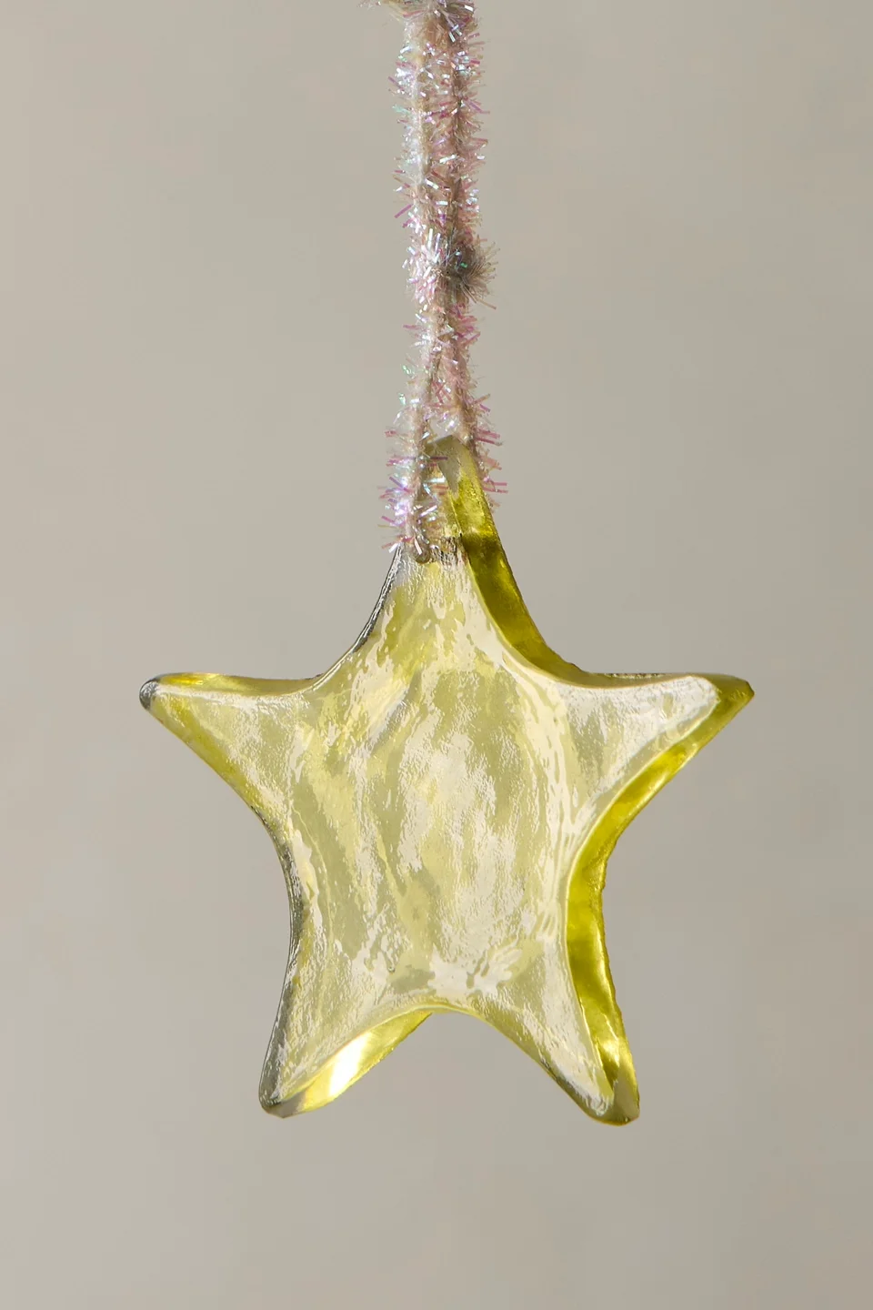 Large Glass Star Ornament - 1