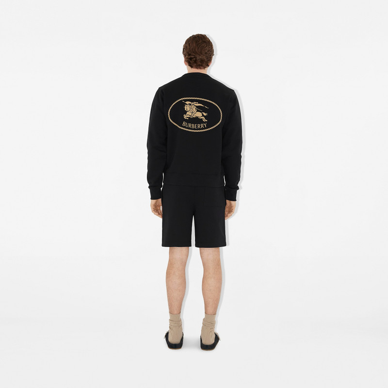 Burberry Knight Stamp Cotton Sweatshirt outlook