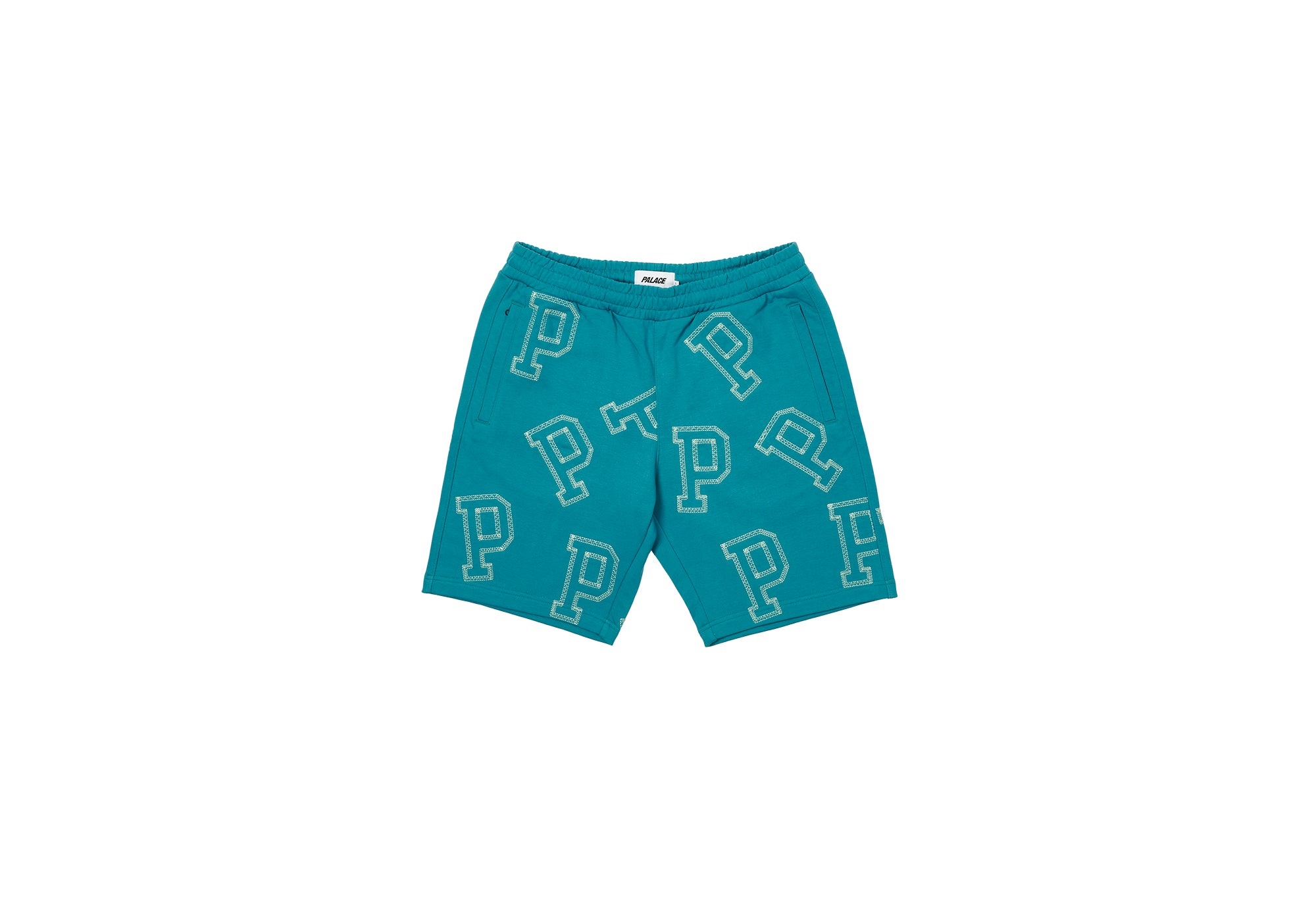 MULTI P SWEAT SHORTS TEAL - 1