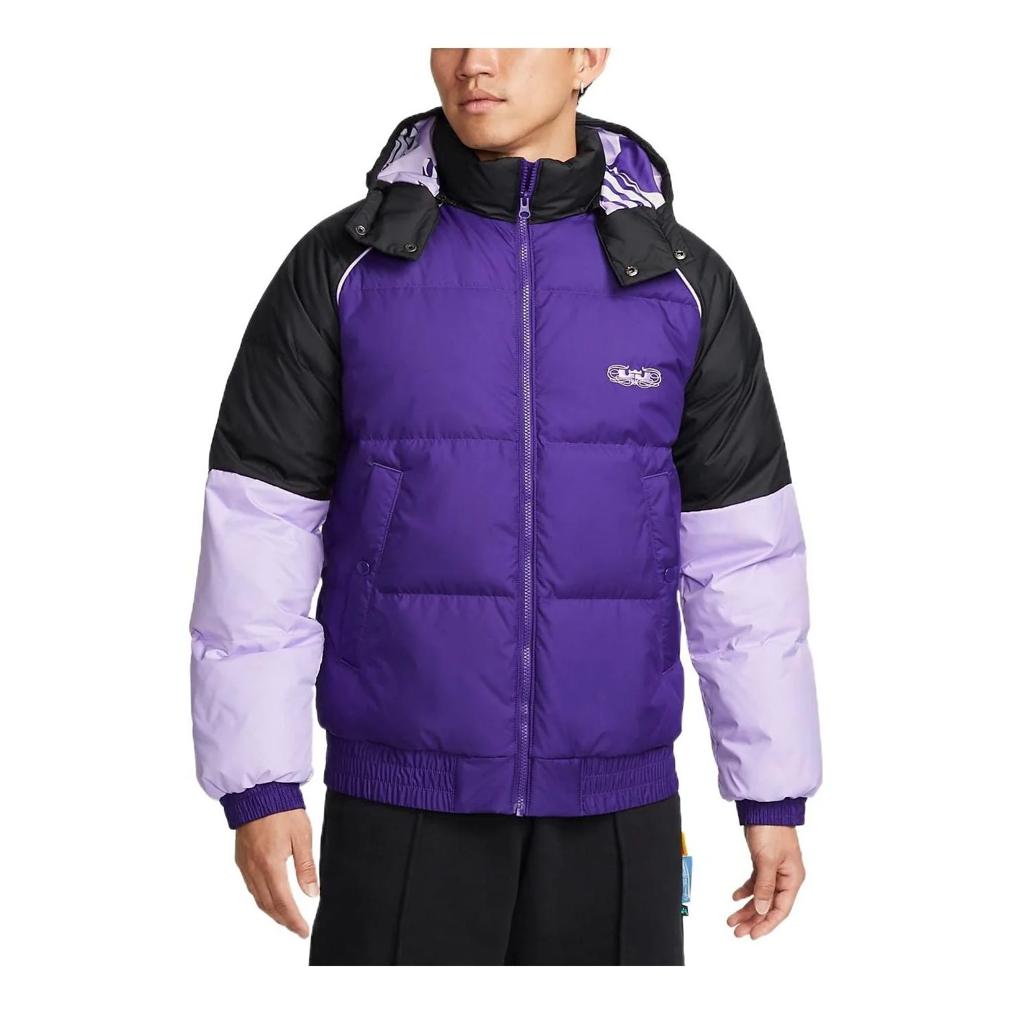 Nike LeBron color block puffer jacket 'Purple' DQ6141-547 - 1