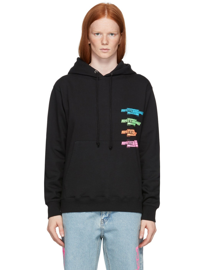 Black Multi Logo Hoodie 1