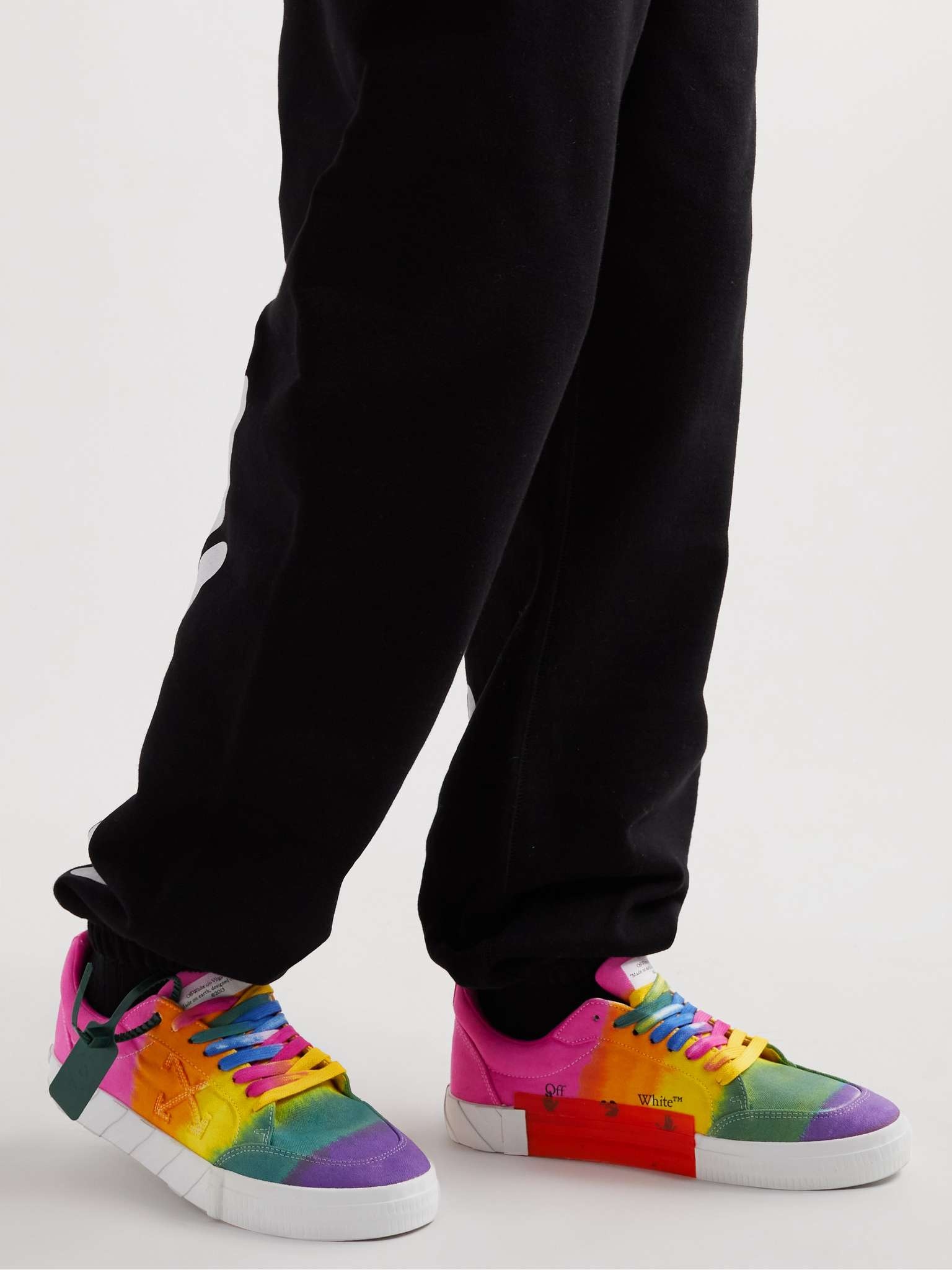 Low Vulcanized Tie-Dyed Canvas Sneakers - 2