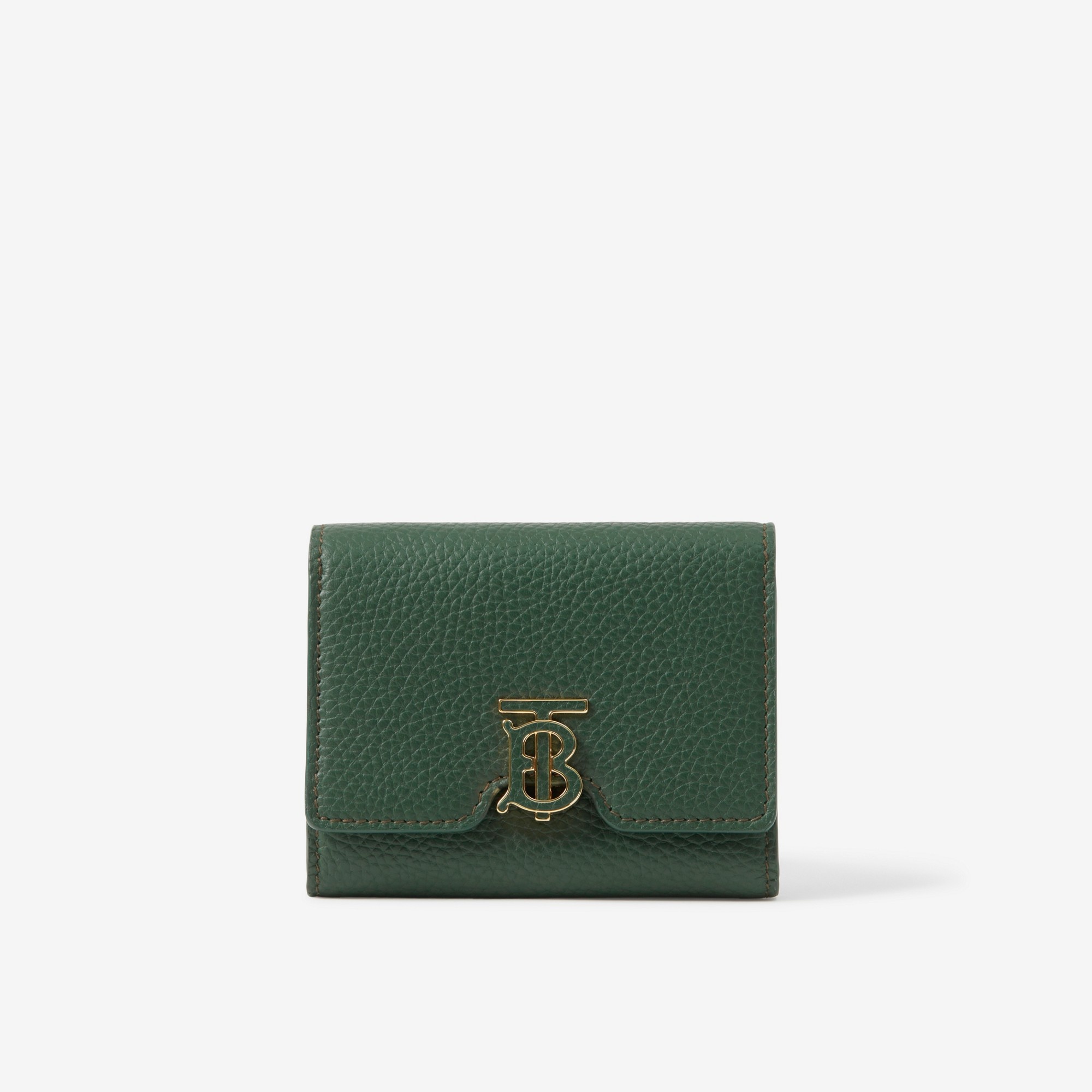 Burberry Card Holder for Women Green Leather and Great Condition