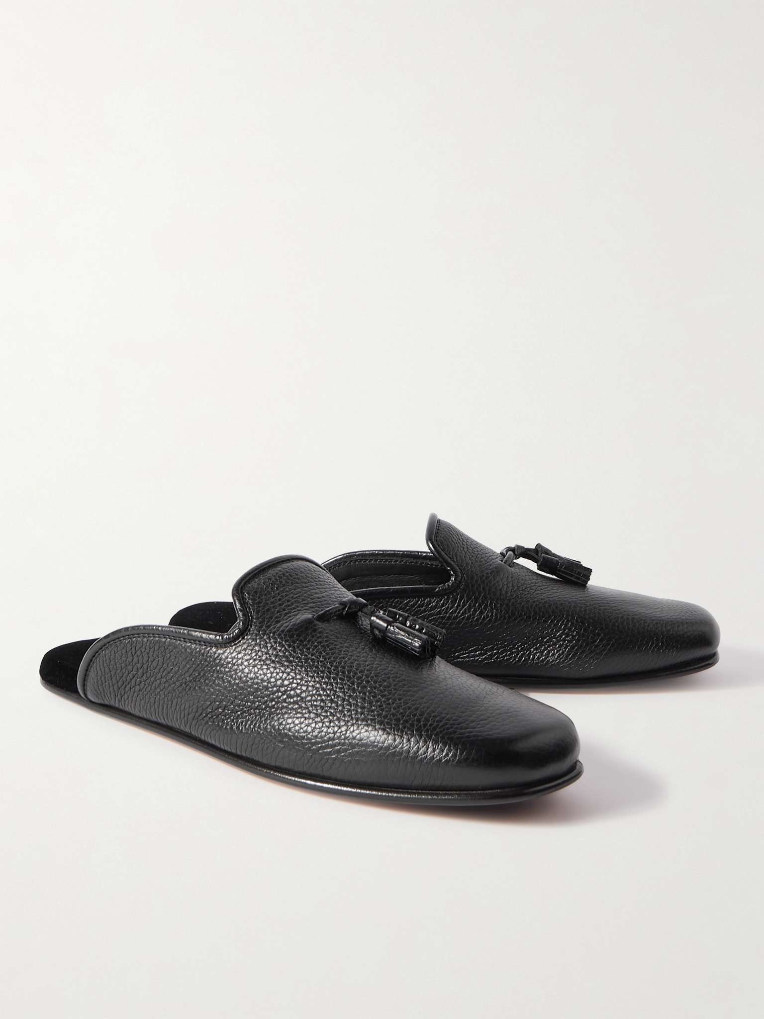 Winston Full-Grain Leather Tasselled Slippers - 3