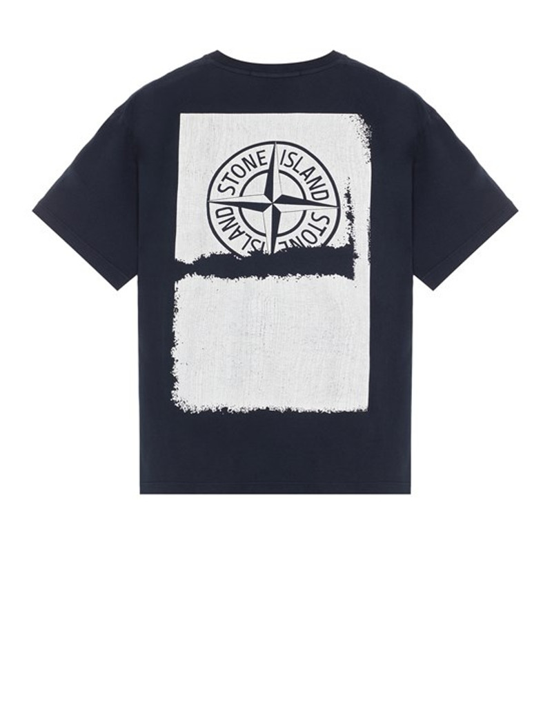 Stone Island 2RC89 'SCRATCHED PAINT ONE' PRINT BLUE outlook