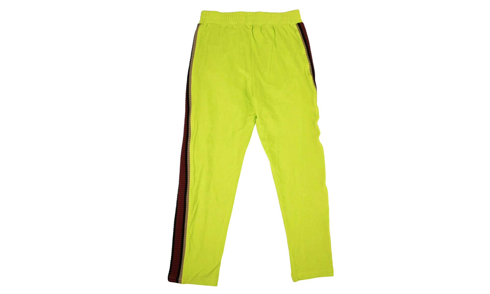 Velour Side Stripe Track Pants "Green" - 2