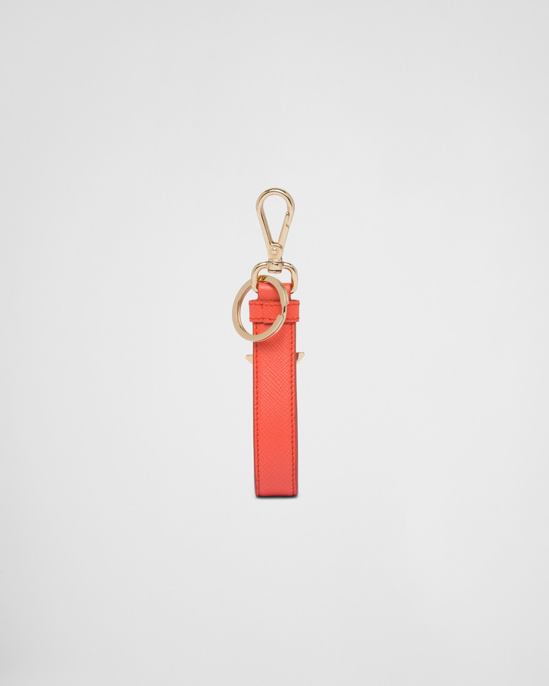 Saffiano leather keychain 3
